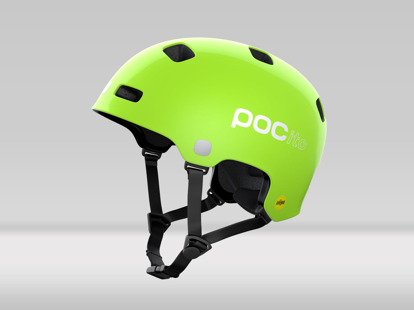 POC Pocito Crane Mips — Fluorescent Green — M