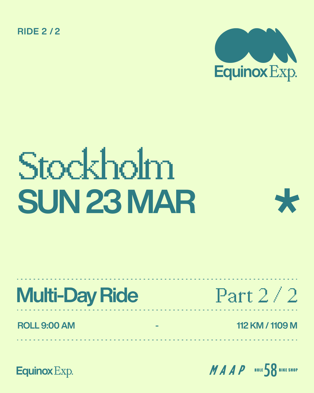 MAAP Equinox Ride