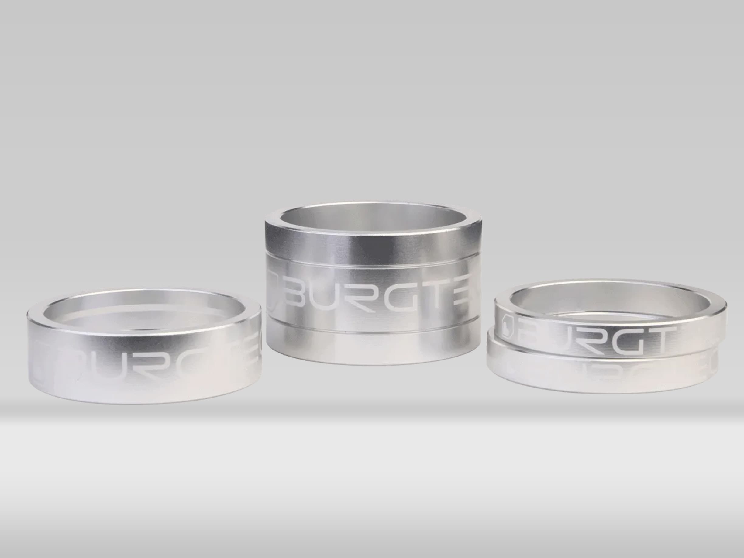 Burgtec Stem Spacers Rhoium Silver