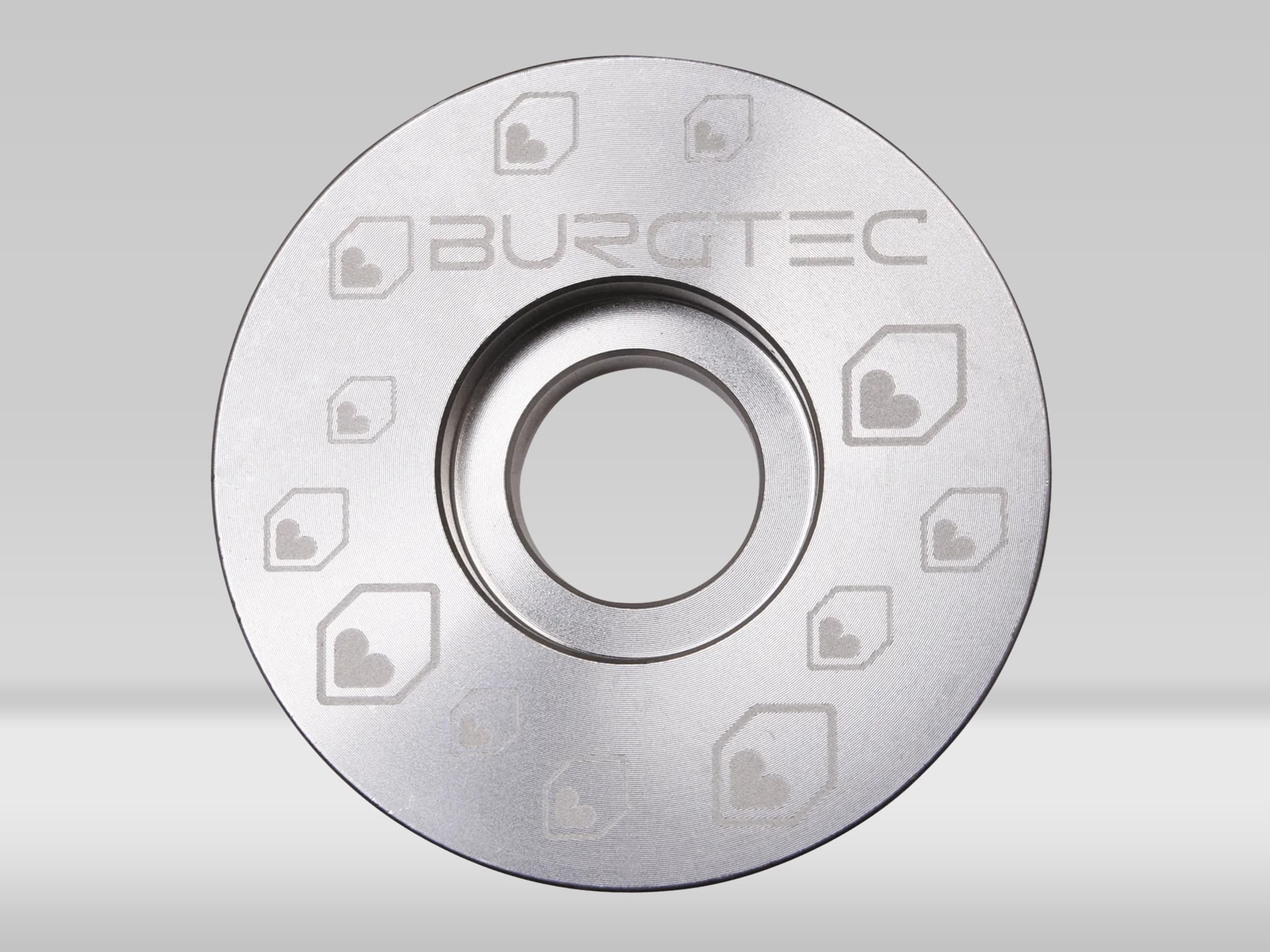 Burgtec Top Cap Rhodium Silver