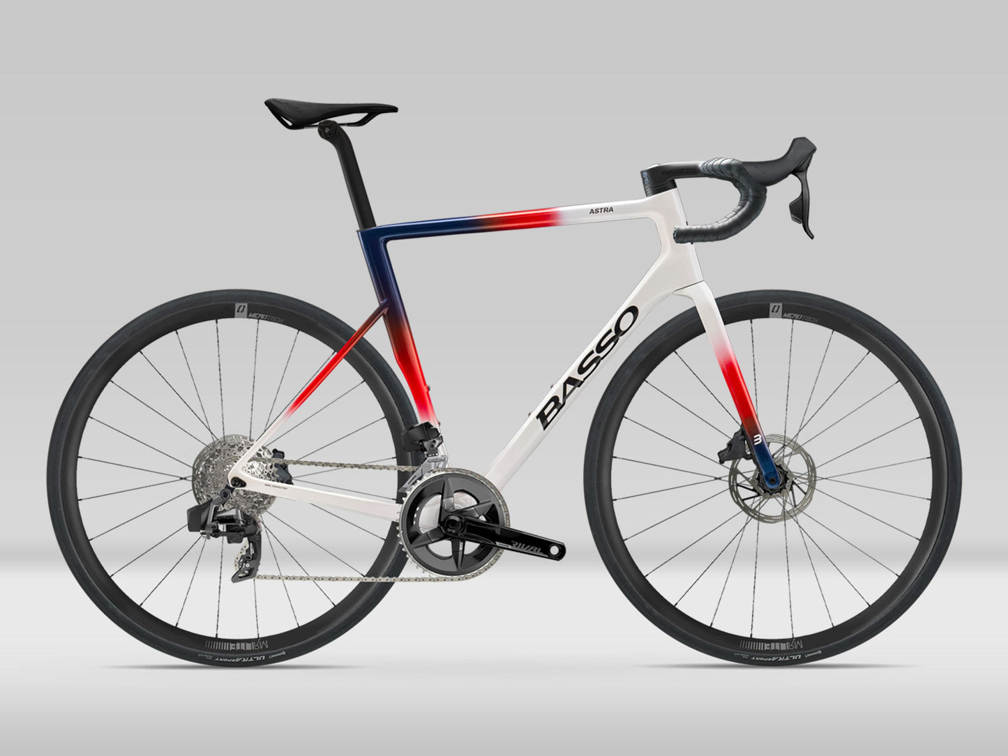 Basso Astra — Sram Rival 2×12 ETAP AXS — Chroma White — 61