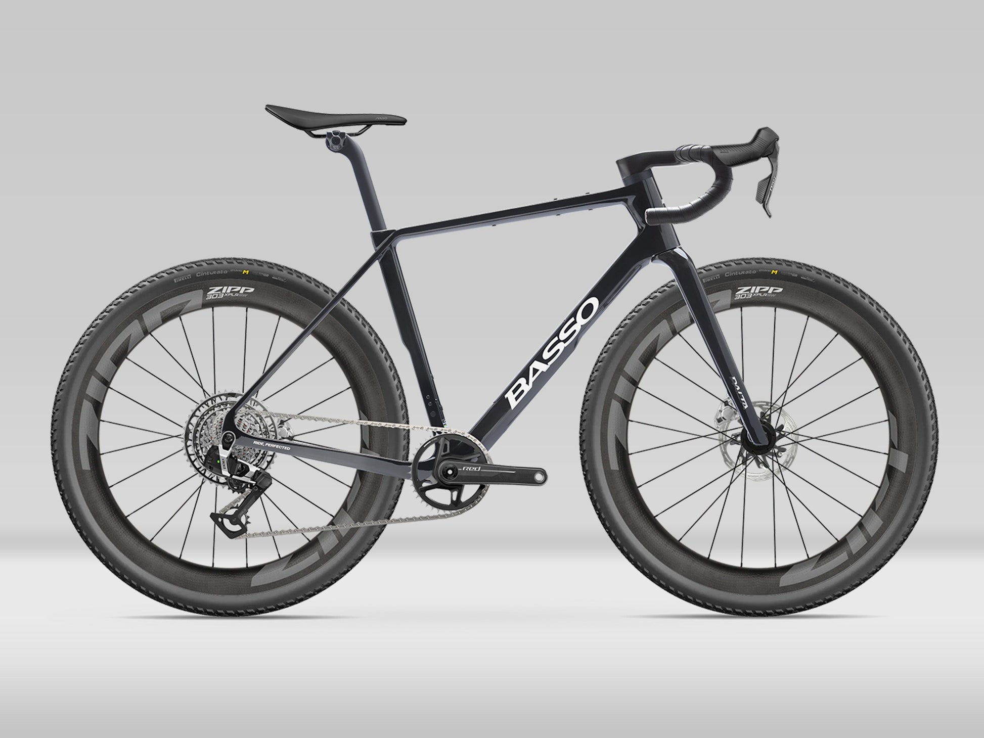 Basso Palta III — Sram Red XPLR Zipp 303 XPLR SW — Carbon Chrome — XL