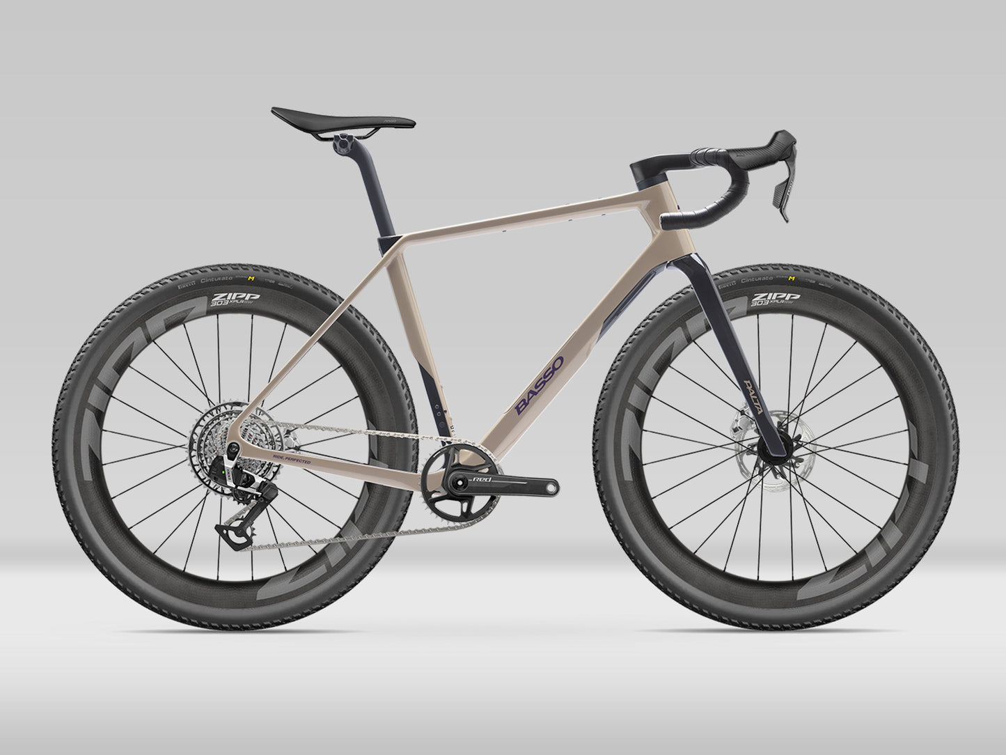 Basso Palta III — Sram Red XPLR Zipp 303 XPLR SW — Purple Dust — XL