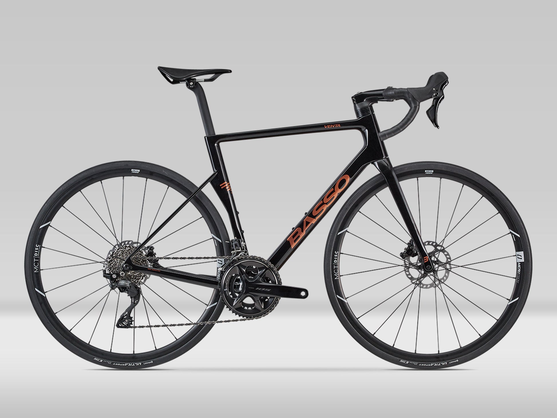 Basso Venta — R Shimano 105 R7100 12s — Magma Black — 61