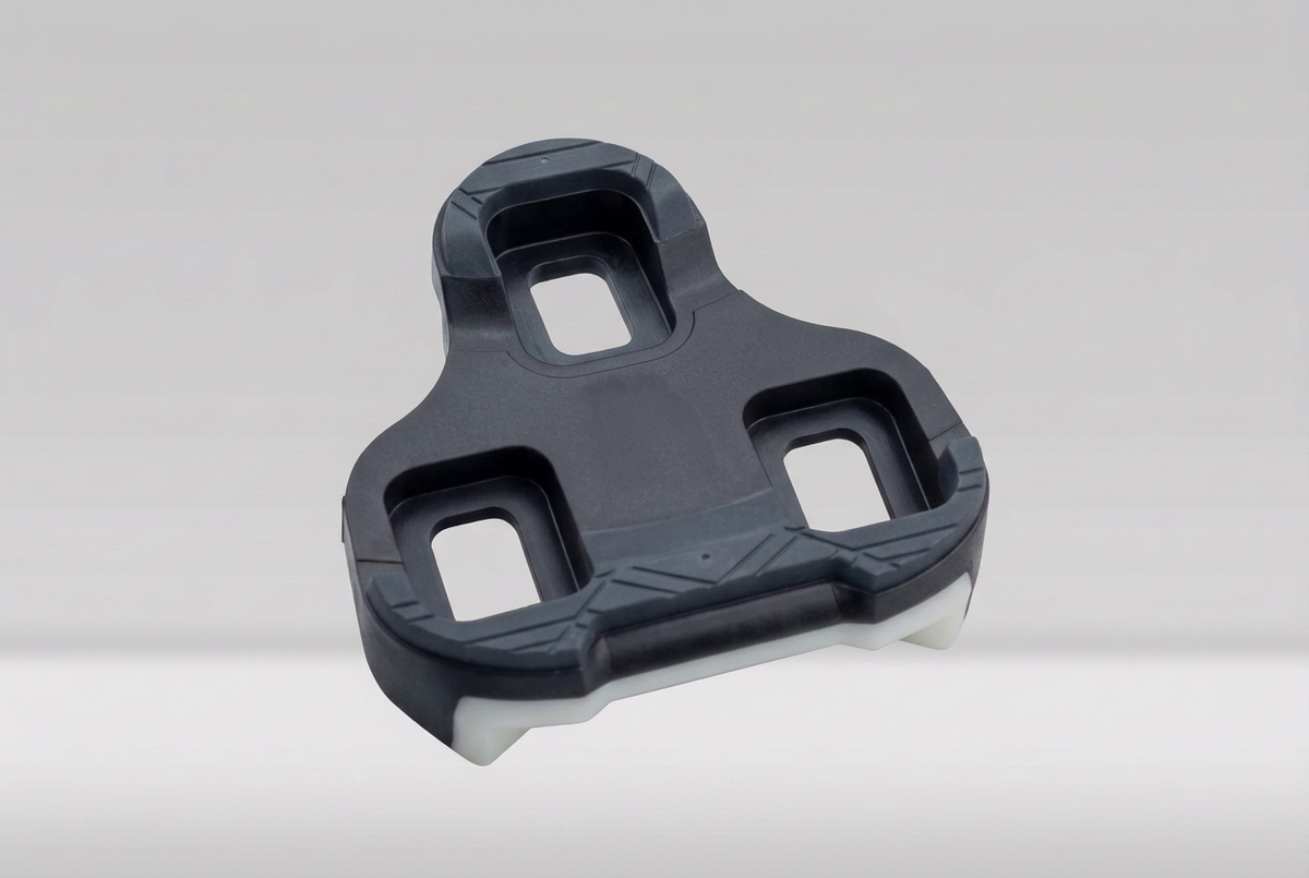 Black cleat on the gray background without a shadow, in 4:3