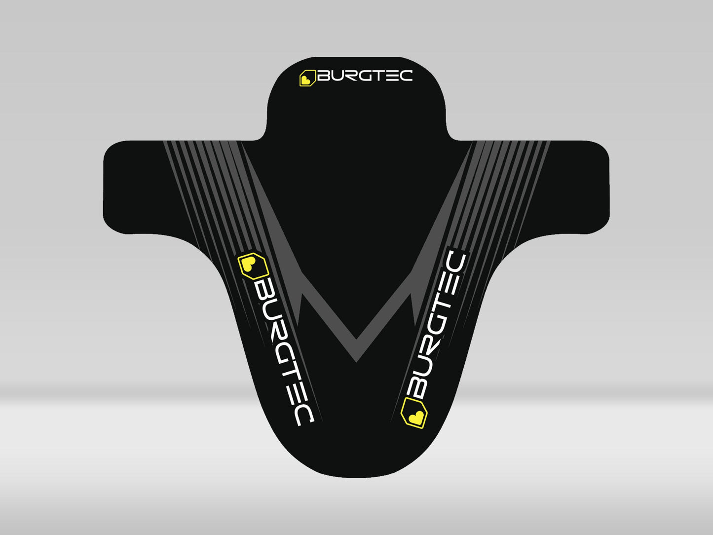 Burgtec Moto Mudguard Grey/Black Decal —  —