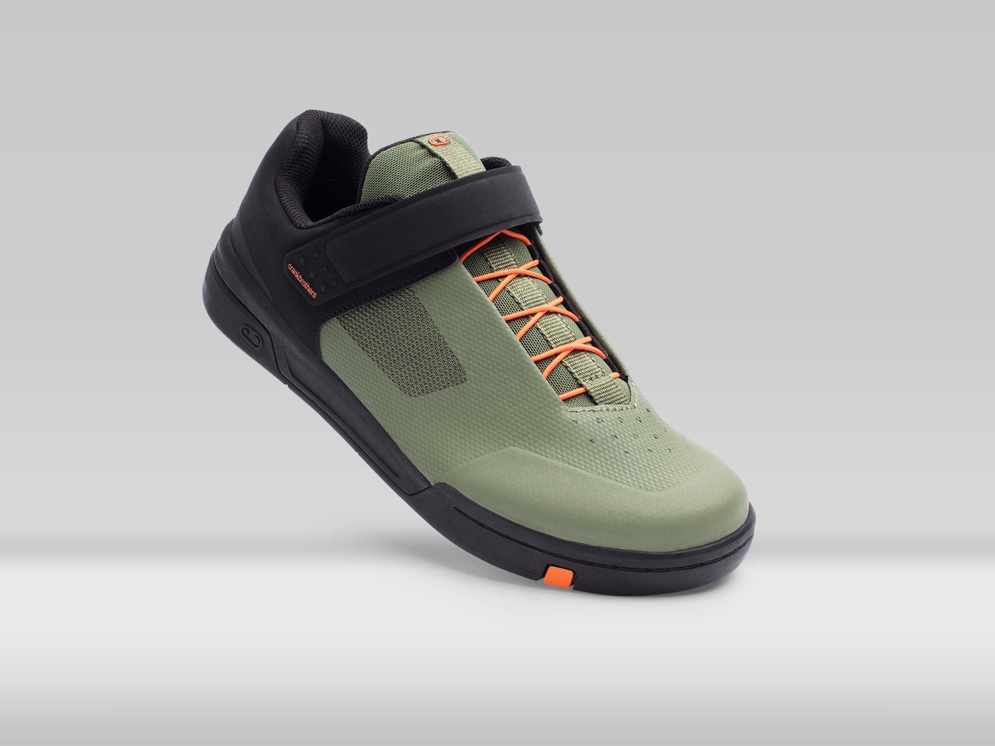 Crankbrothers Stamp Speed Lace Flat Shoes — Green/Orange — 43