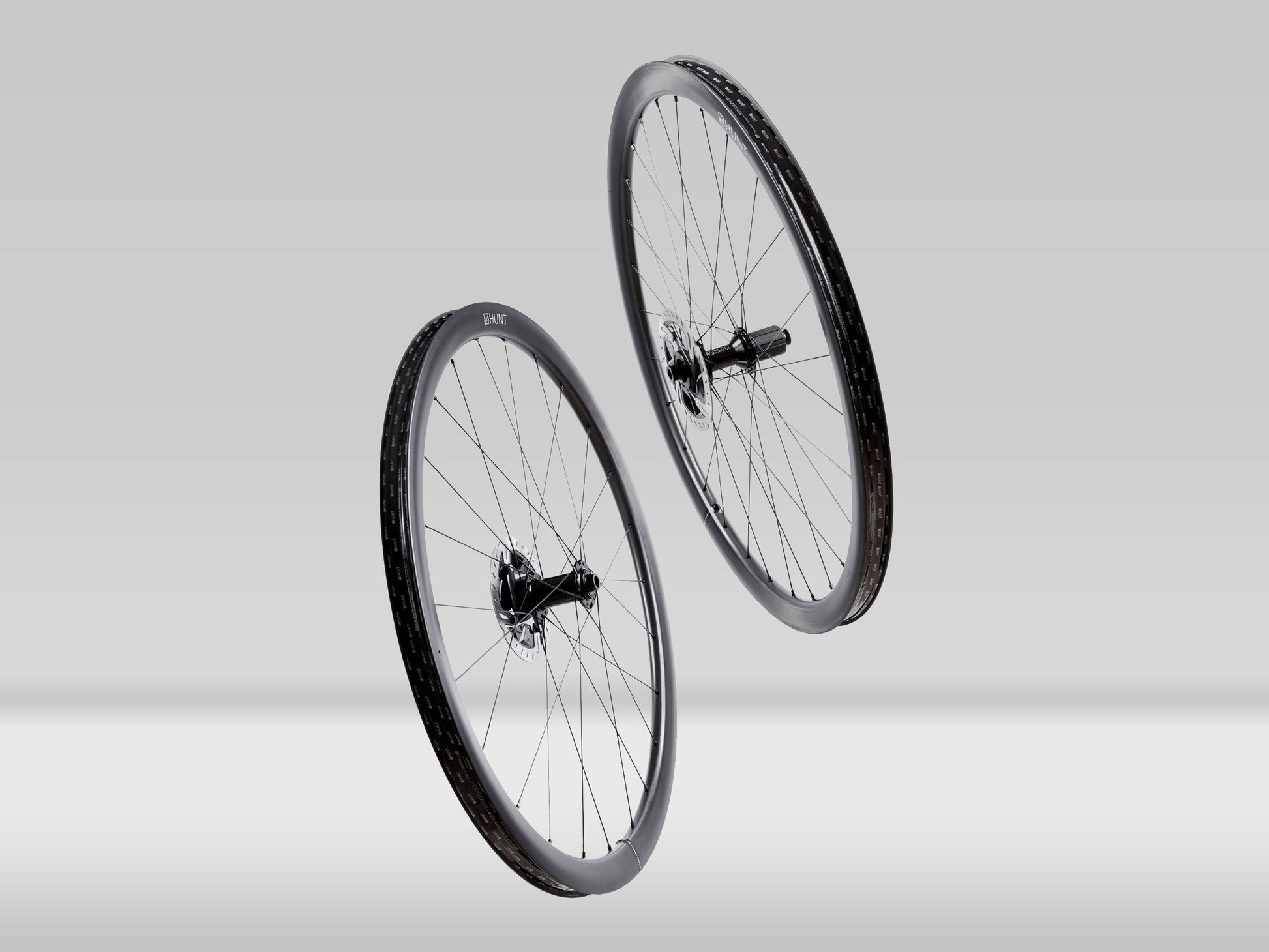 HUNT 35 Carbon Gravel Wheelset — 1483g — Shimano Microspline