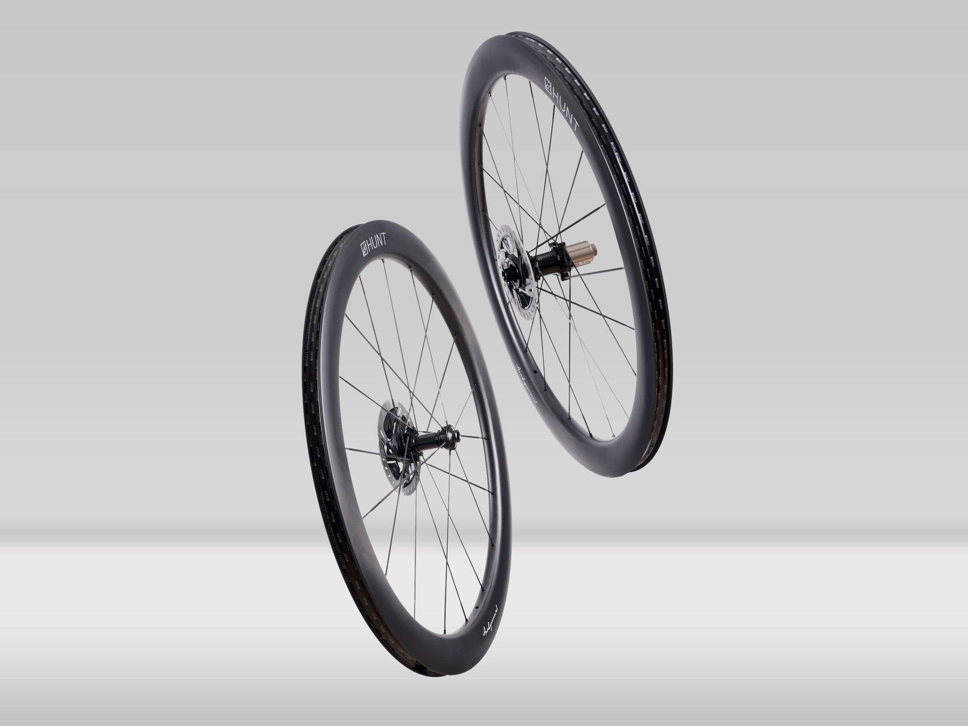 HUNT 54 UD Carbon Spoke Disc Wheelset — 1410g — Sram XD/XDR
