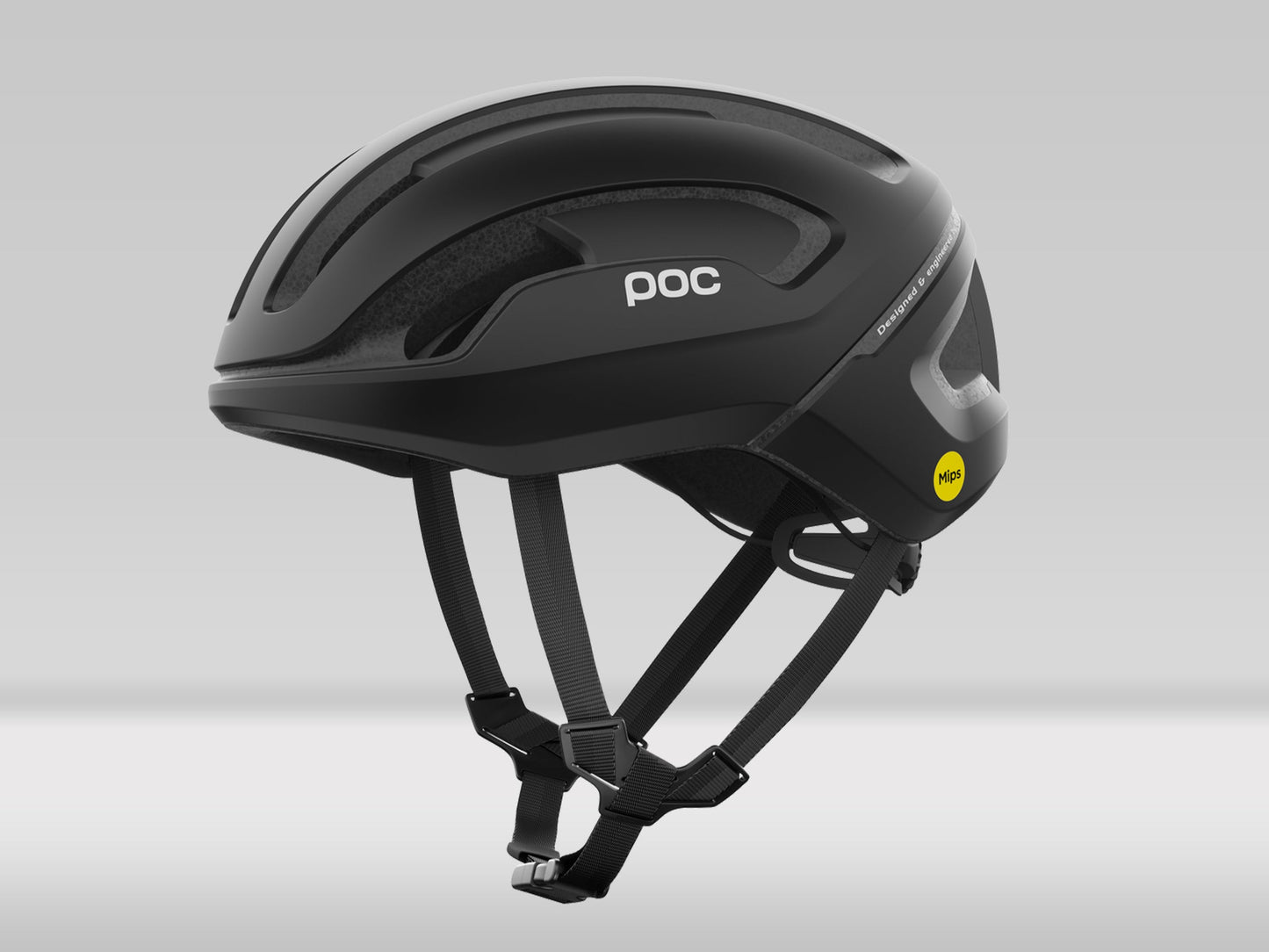 POC Omne Air Mips — Uranium Black Matt — L