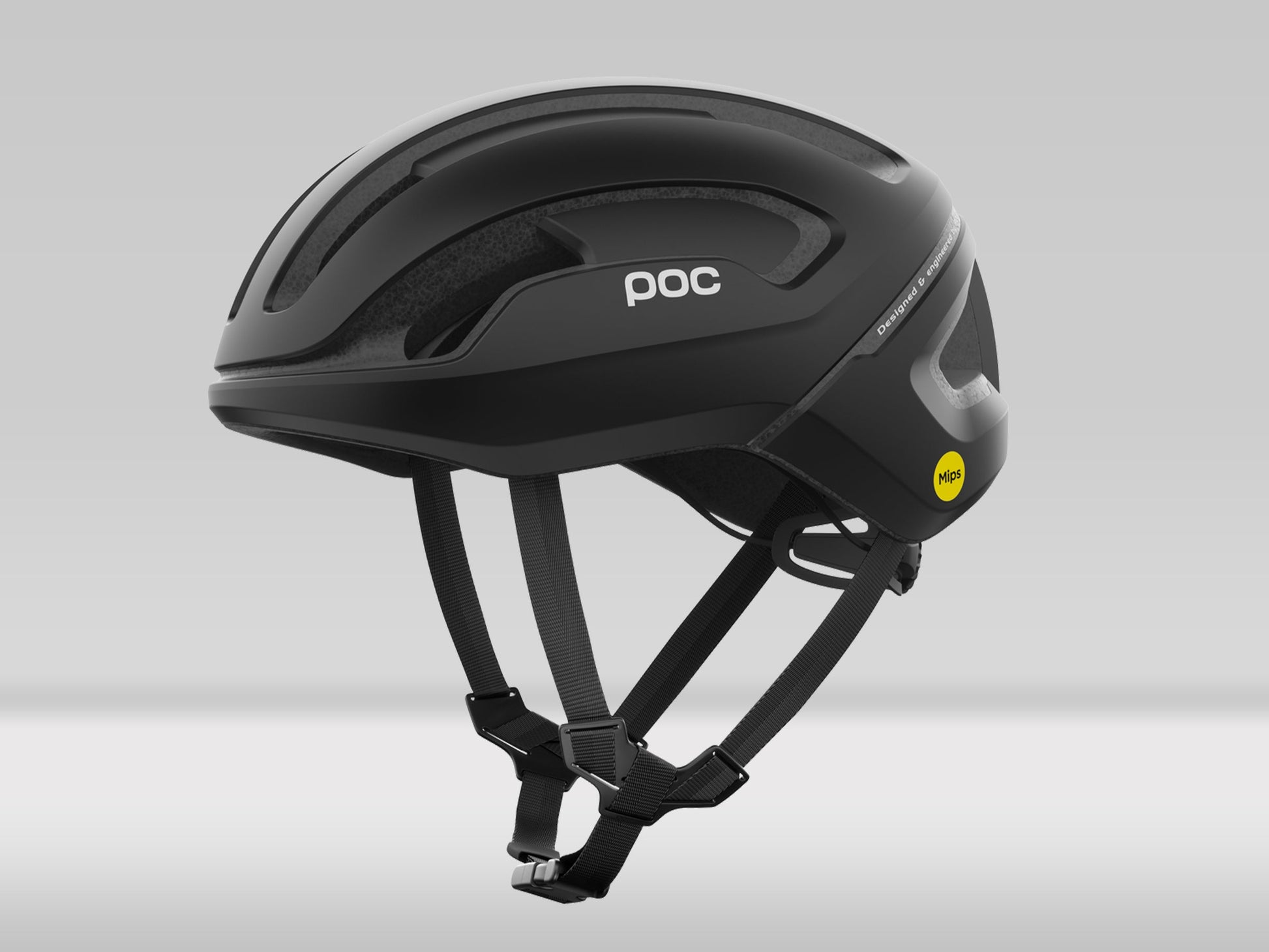 POC Omne Air Mips — Uranium Black Matt — L