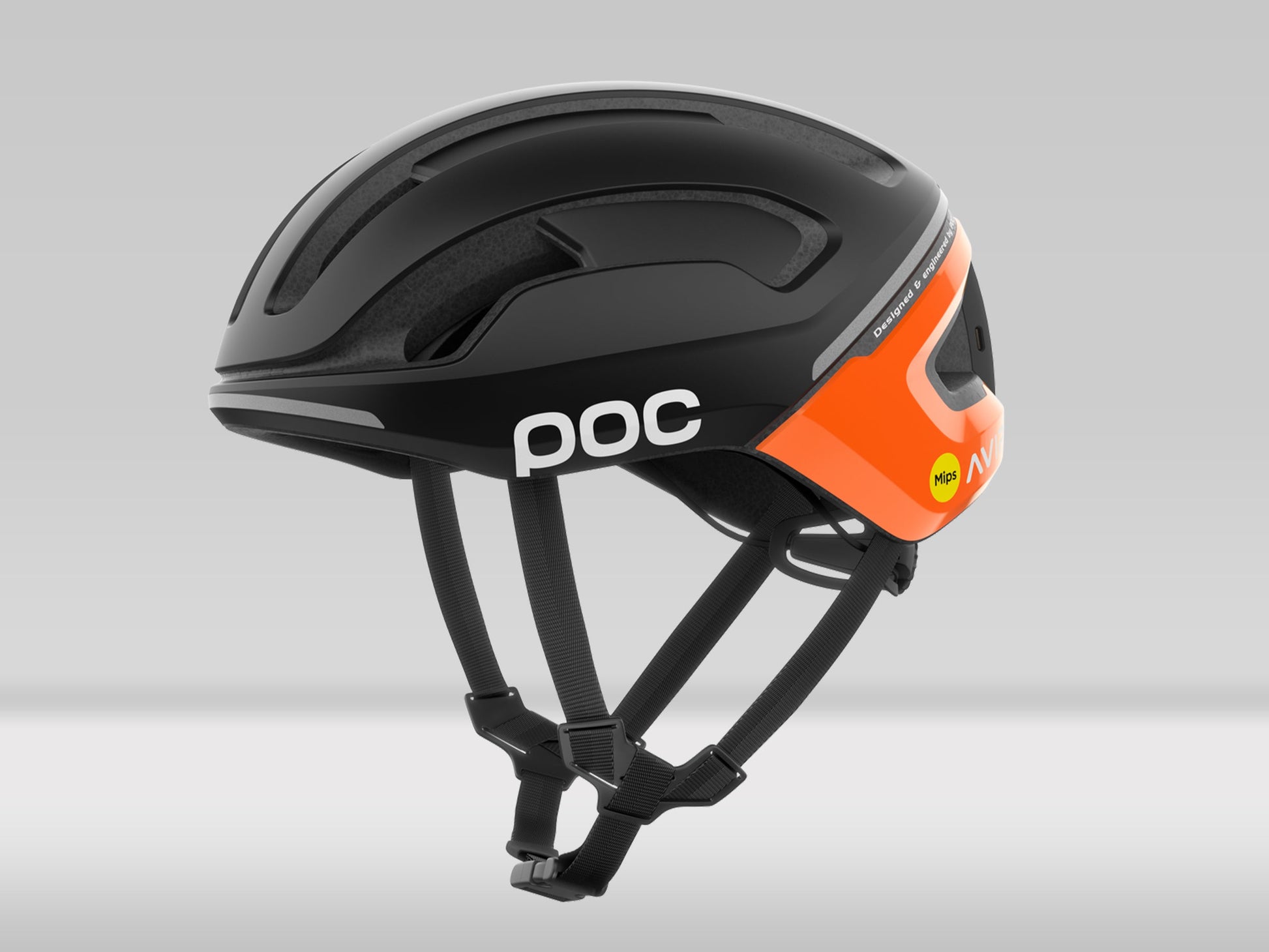 POC Omne Beacon Mips — Florescent Orange Avip/Uranium Black Matt — L