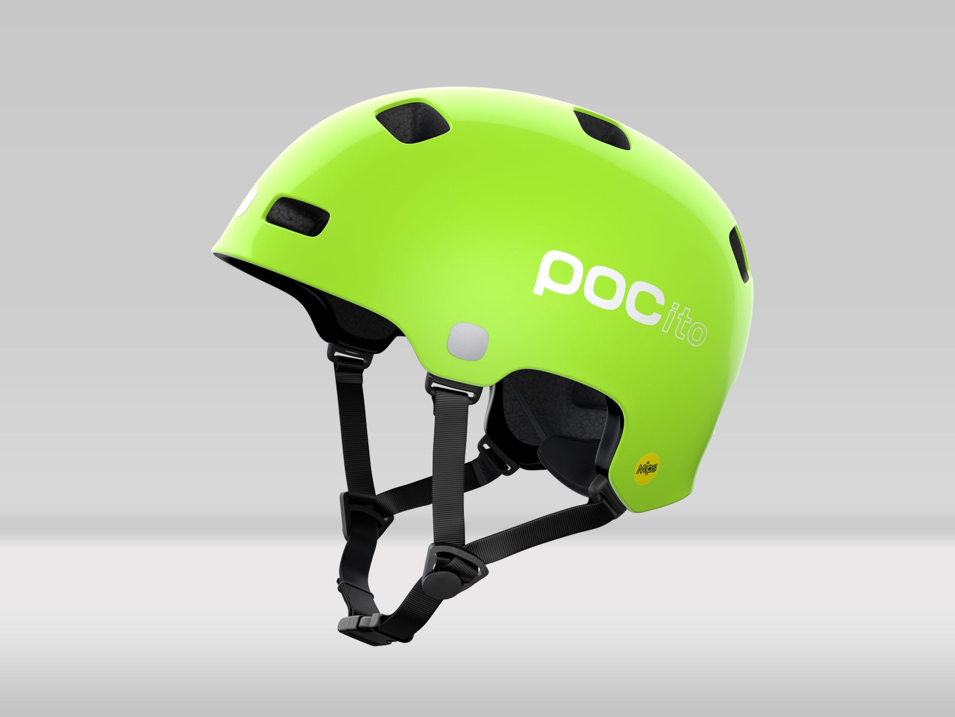 POC Pocito Crane Mips — Fluorescent Green — M