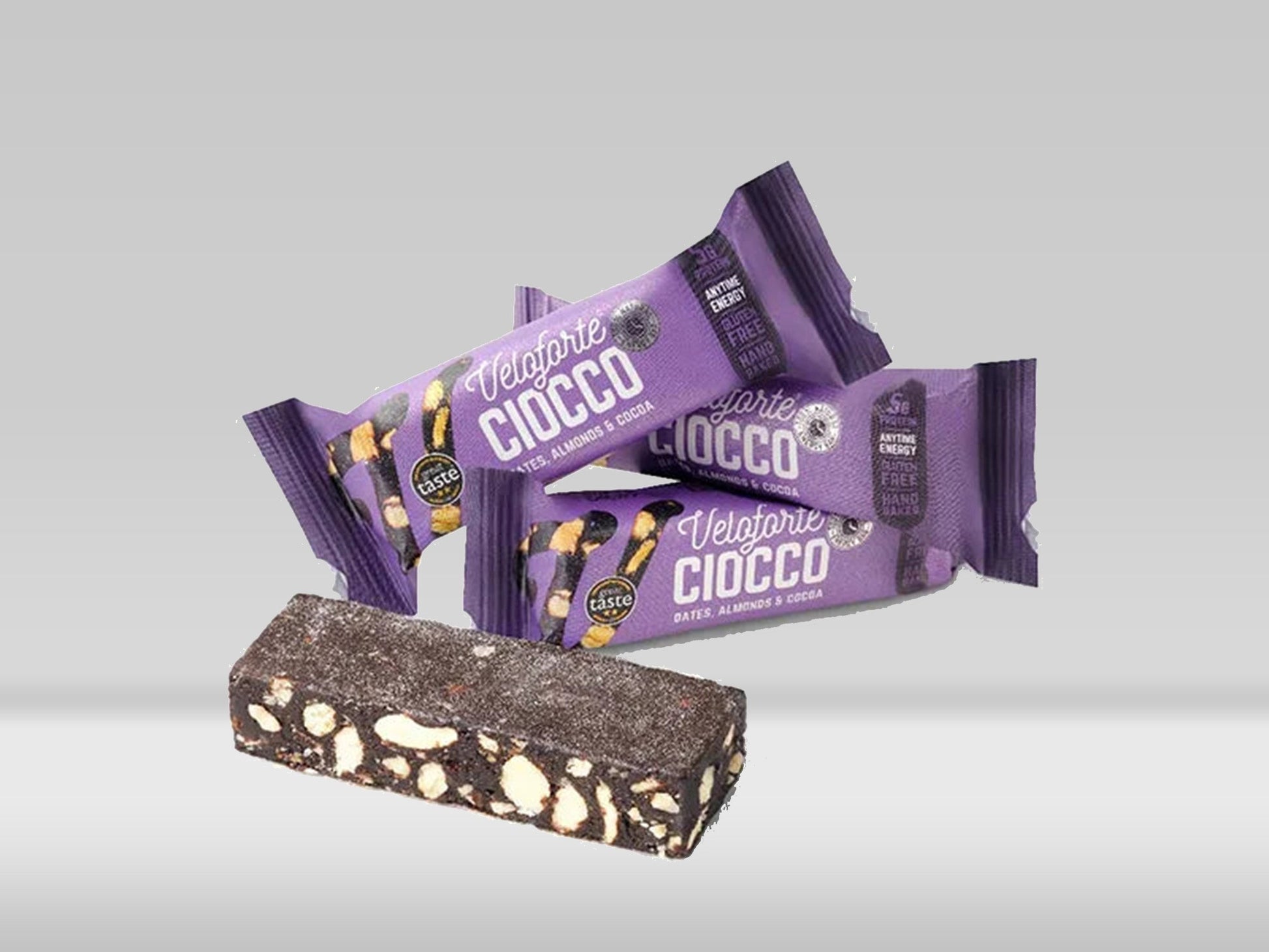 Veloforte Ciocco Energy Bar: Dates, Almonds and Cocoa —  — 