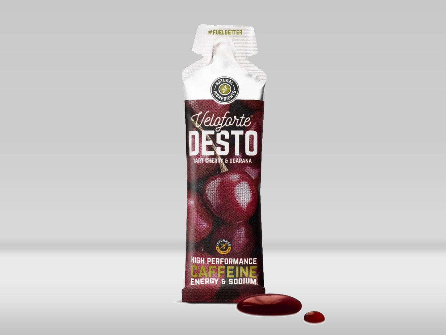 Veloforte Desto Tart Cherry And Guarana Gel with Caffeine —  —
